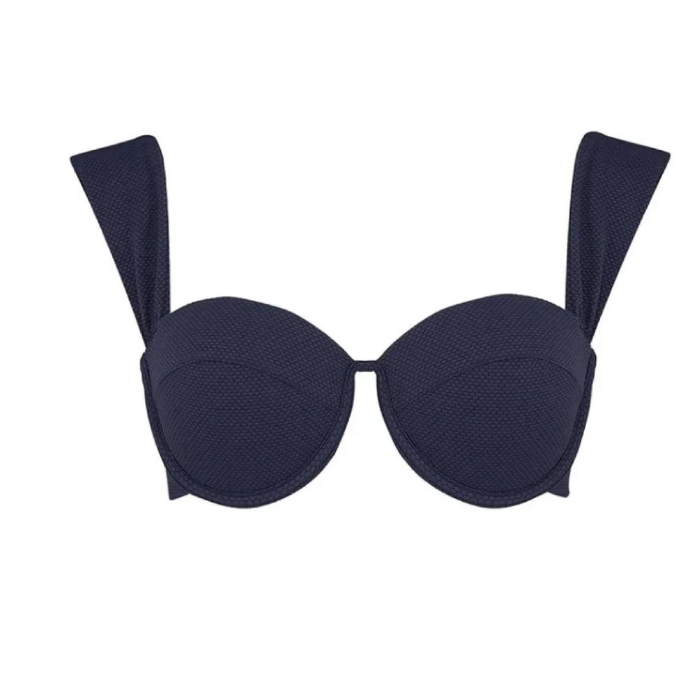 Arabella London Swimwear Berry Luxe Modern Bustier Bikini  Top